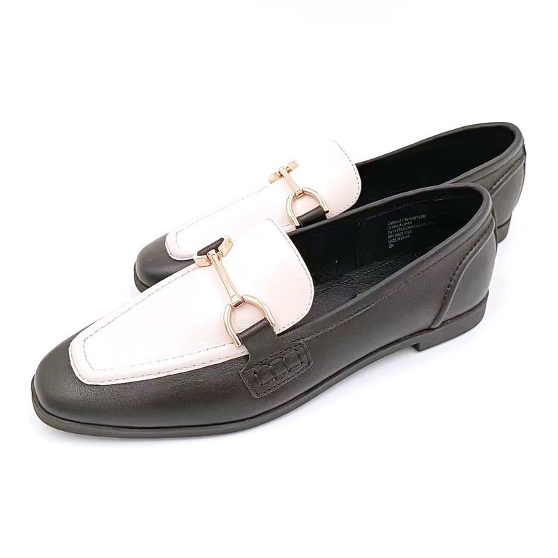 Scarpe da donna casual con suola in gomma colore bianco nero