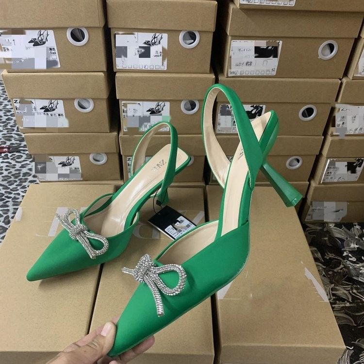 Sandali da donna a tacco alto con colore bianco rosso blu