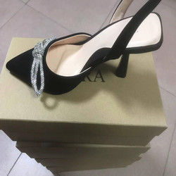 Sandali da donna a tacco alto con colore bianco rosso blu