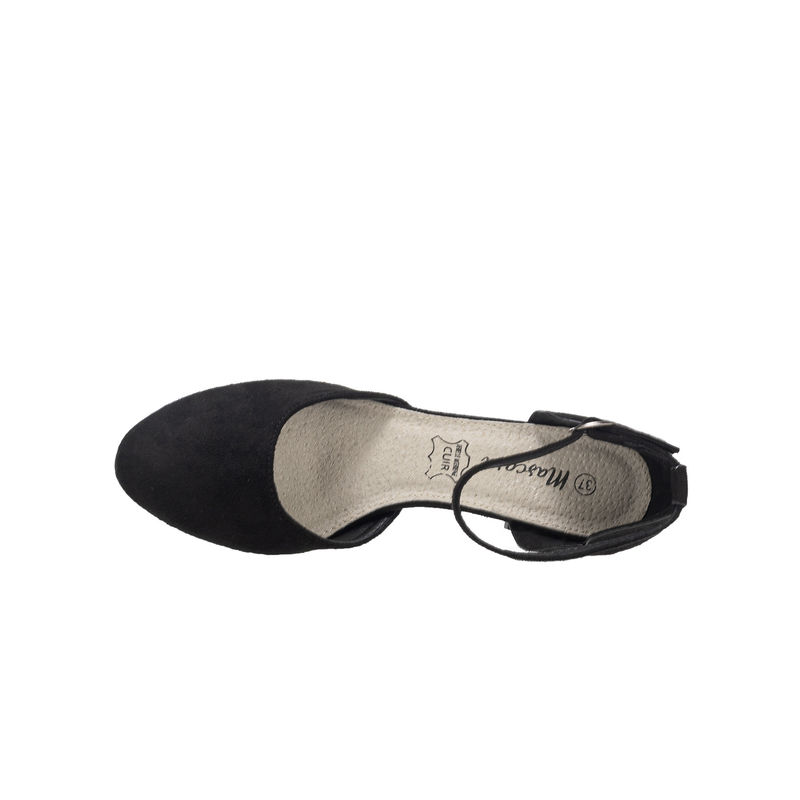 Eleganti pompe da piattaforma femminile per occasione di festa cocktail con tacchi alti 3-4.5