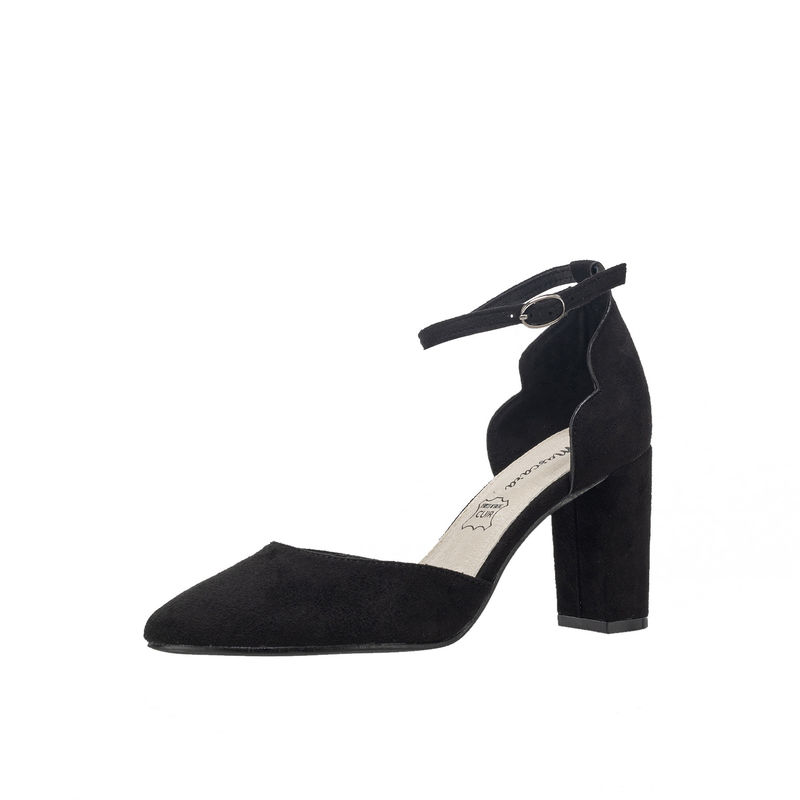 Eleganti pompe da piattaforma femminile per occasione di festa cocktail con tacchi alti 3-4.5